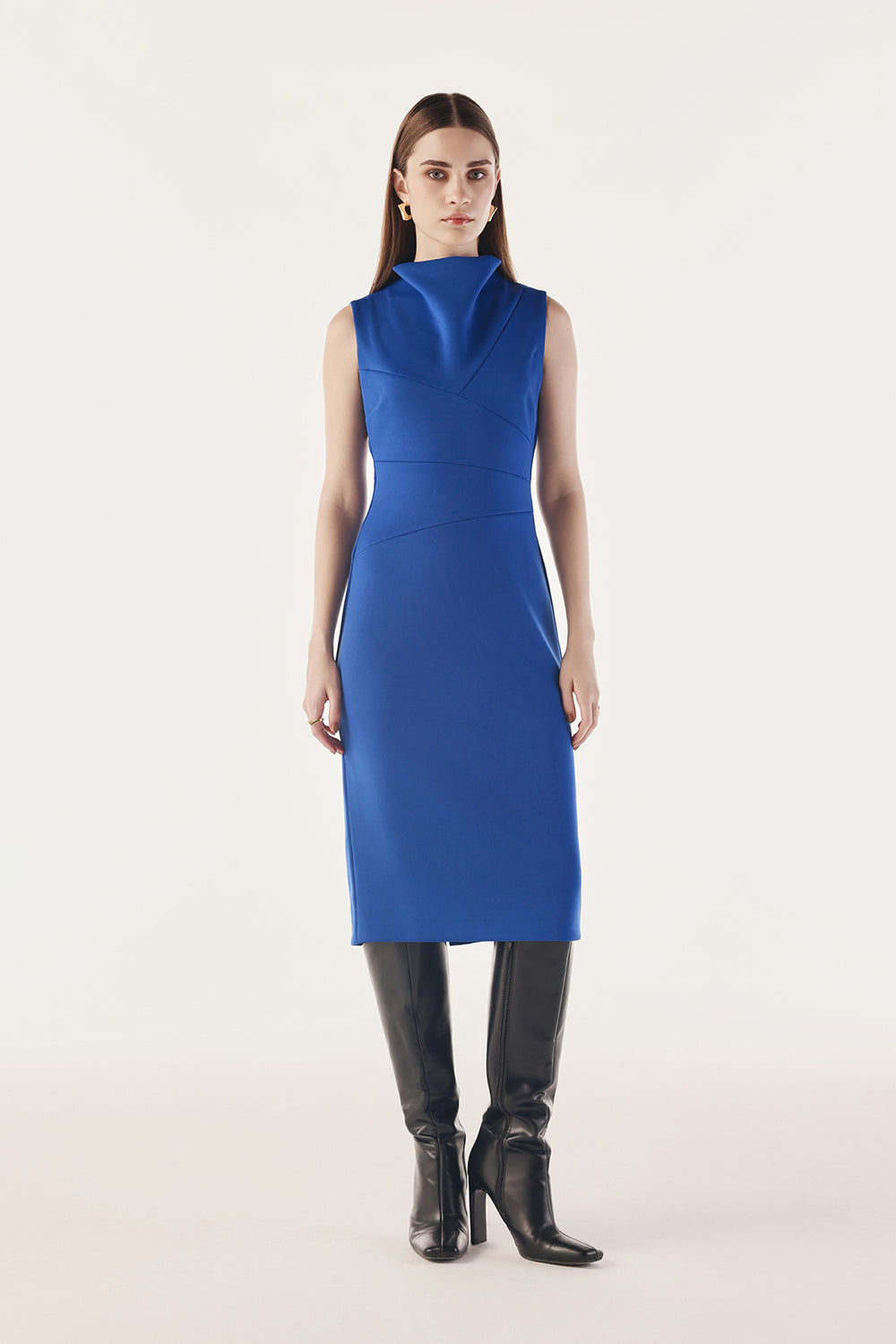 Precision Panelled Scuba Dress