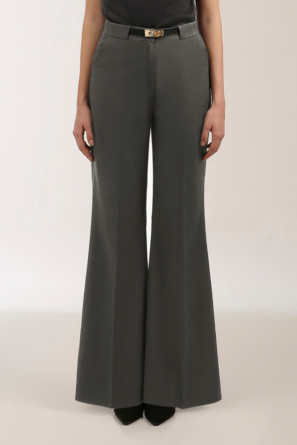 Relaxed Flare Bottom Trousers