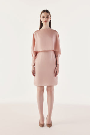 Reconstructed Dolman Sleeve Dress