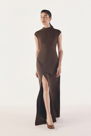 Poised Back Cut-Out Structured Gown