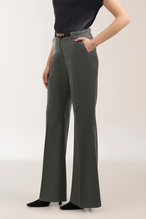 Relaxed Flare Bottom Trousers