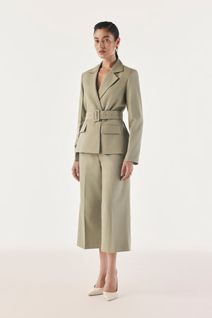 Crop Wide-Leg Trousers