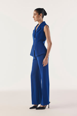 Structured Zip-Up Effortless Vest