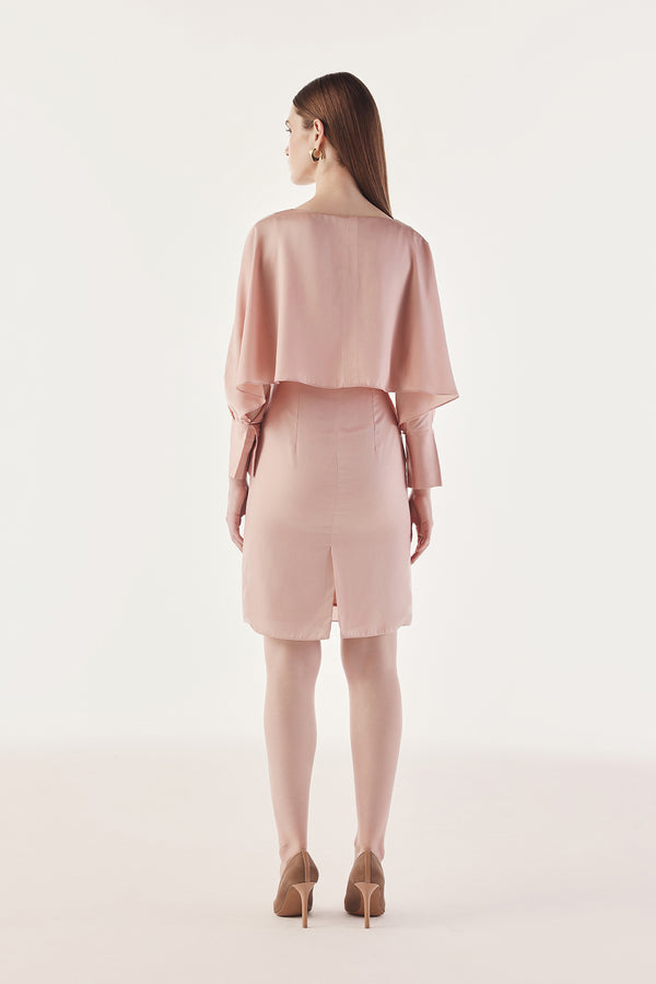 Reconstructed Dolman Sleeve Dress