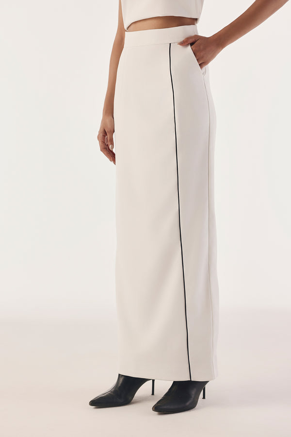 Contrast Elemental Tailored Skirt