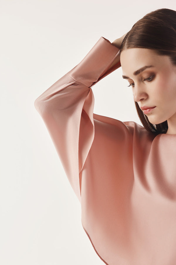 Reconstructed Dolman Sleeve Dress