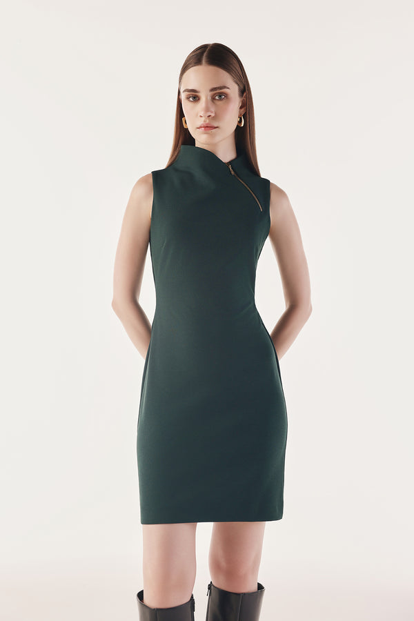 Power Neck Contour Dress