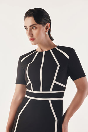 Angular Panelled Contour Dress