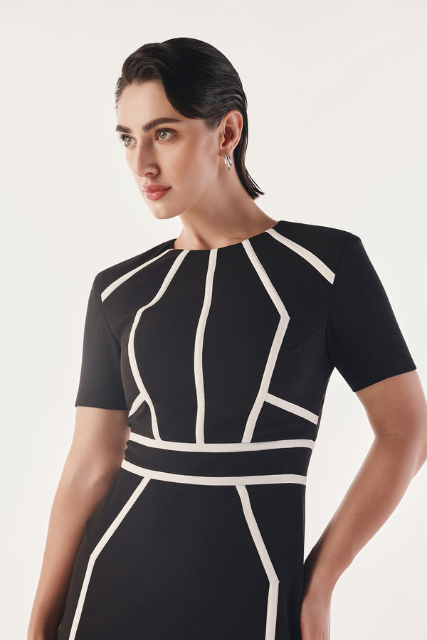 Angular Panelled Contour Dress