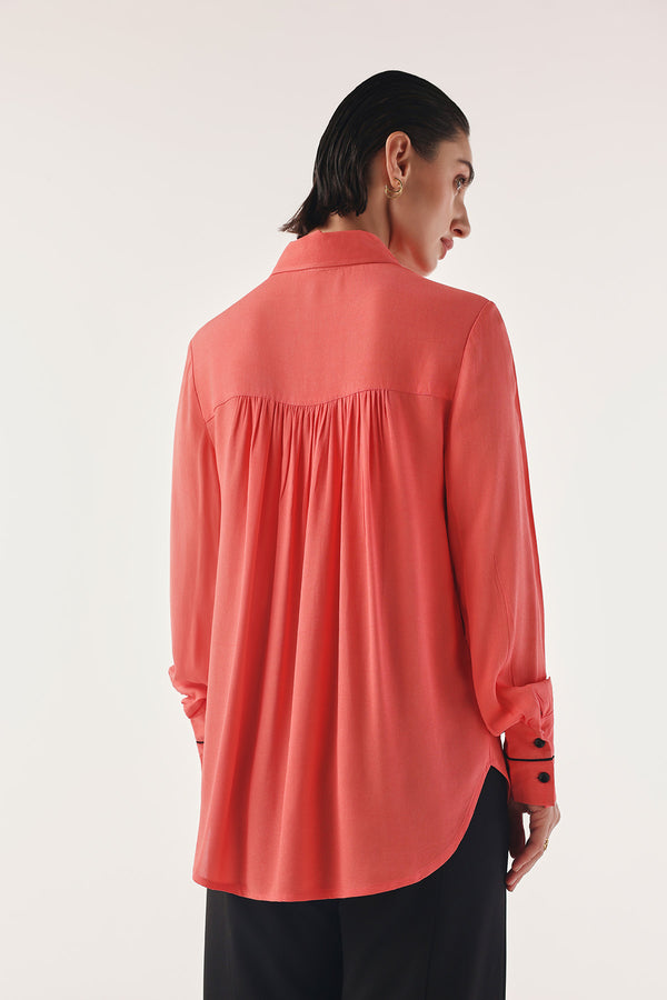 Bow-Knot Collared Flapper Shirt