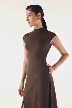 Poised Back Cut-Out Structured Gown