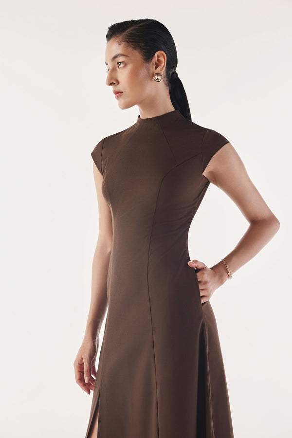 Poised Back Cut-Out Structured Gown
