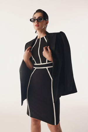 Angular Panelled Contour Dress