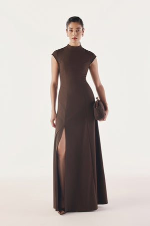 Poised Back Cut-Out Structured Gown
