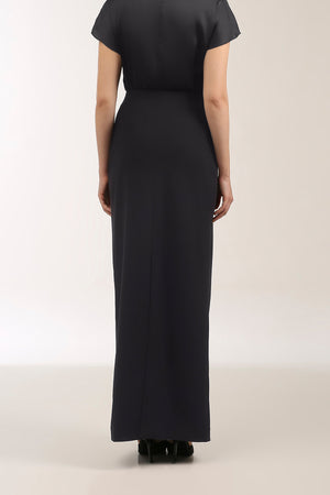 Belted Contour Pencil Skirt