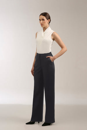 Elemental Wrap Collar Top