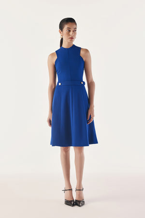 Belted Panelled Contour Dress