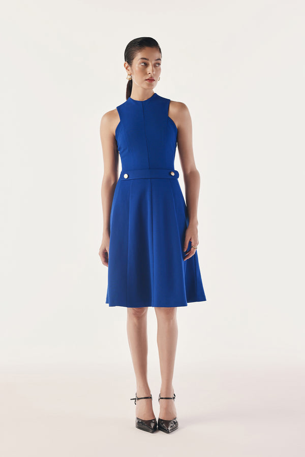 Belted Panelled Contour Dress