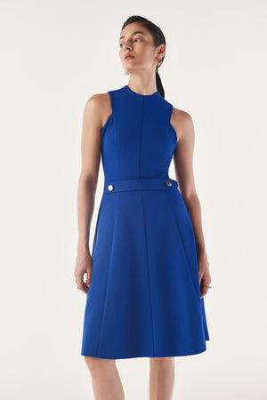 Belted Panelled Contour Dress