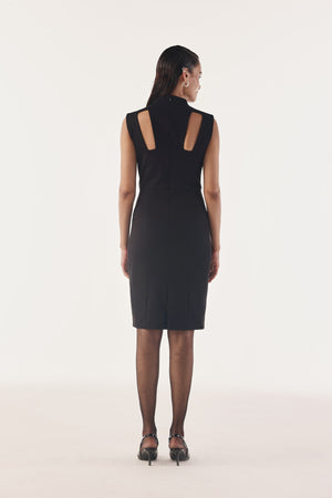 Poised Back Cut-Out Bodycon Dress