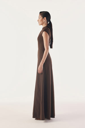 Poised Back Cut-Out Structured Gown