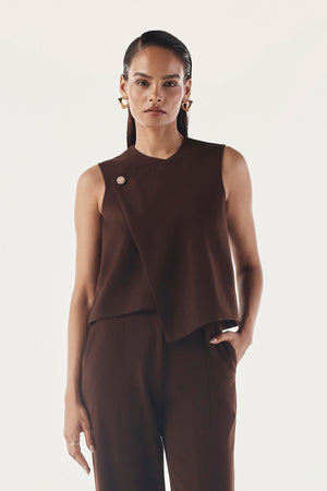 Boxy Wrap Seamless Vest