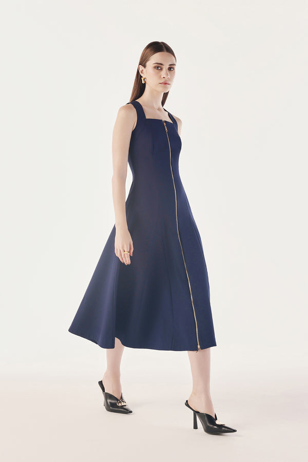 Zip-Up Effortless Dress
