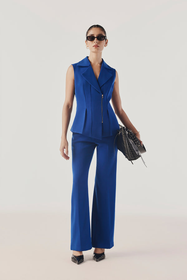 Structured Zip-Up Effortless Vest