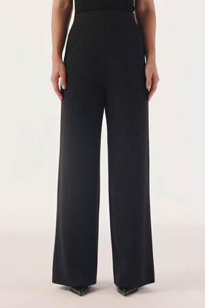Paneled Wide-Leg Contour Trousers