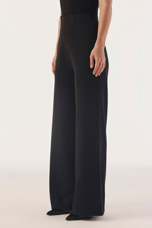 Paneled Wide-Leg Contour Trousers