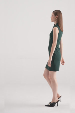 Power Neck Contour Dress