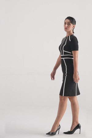 Angular Panelled Contour Dress
