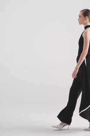 Architectural Draped Straight Trousers